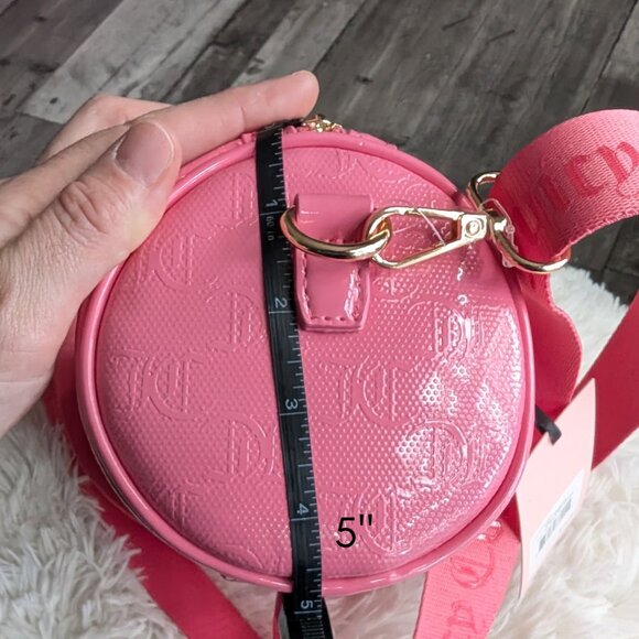 Juicy Couture, Mini Barrel Bag w Crossbody Strap, Pink Lemonade, NWT - Picture 7 of 8